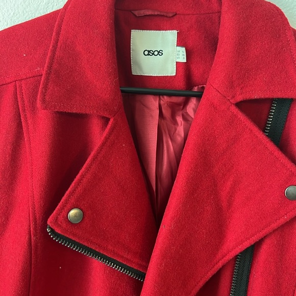 ASOS Red Coat - Women's 6 - Picture 4 of 10